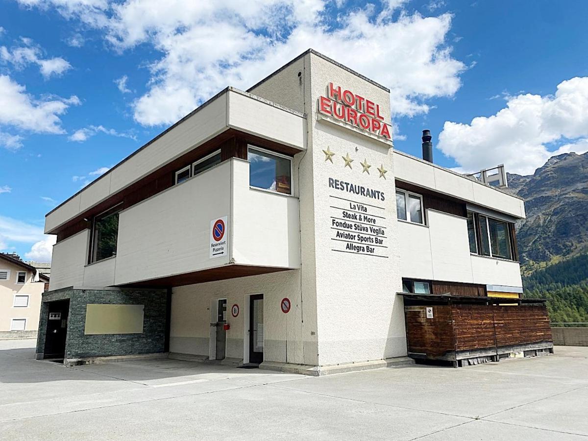 Ferienwohnung 45m2 Alpenschick mit Ausblick - Pool - 2P. - E405 St. Moritz Exterior foto