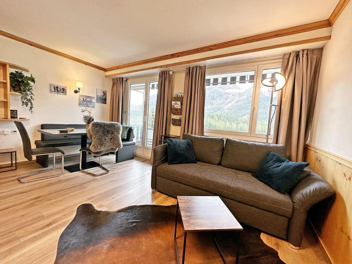 Ferienwohnung 45m2 Alpenschick mit Ausblick - Pool - 2P. - E405 St. Moritz Exterior foto